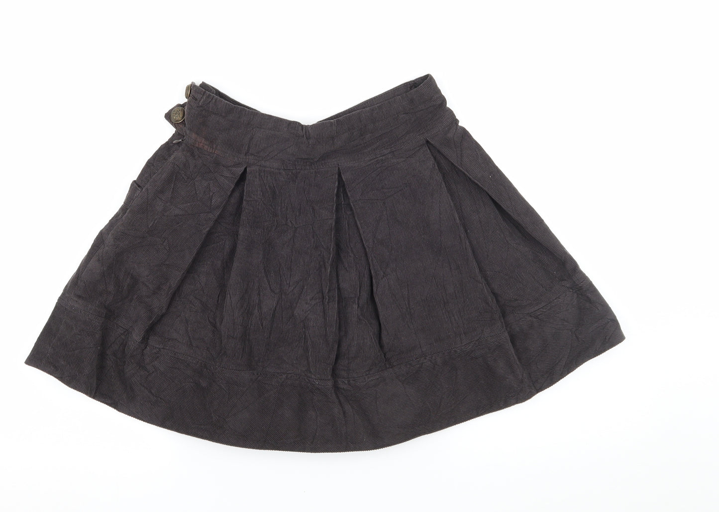 Zara Girls Grey  Corduroy Flare Skirt Size 9-10 Years