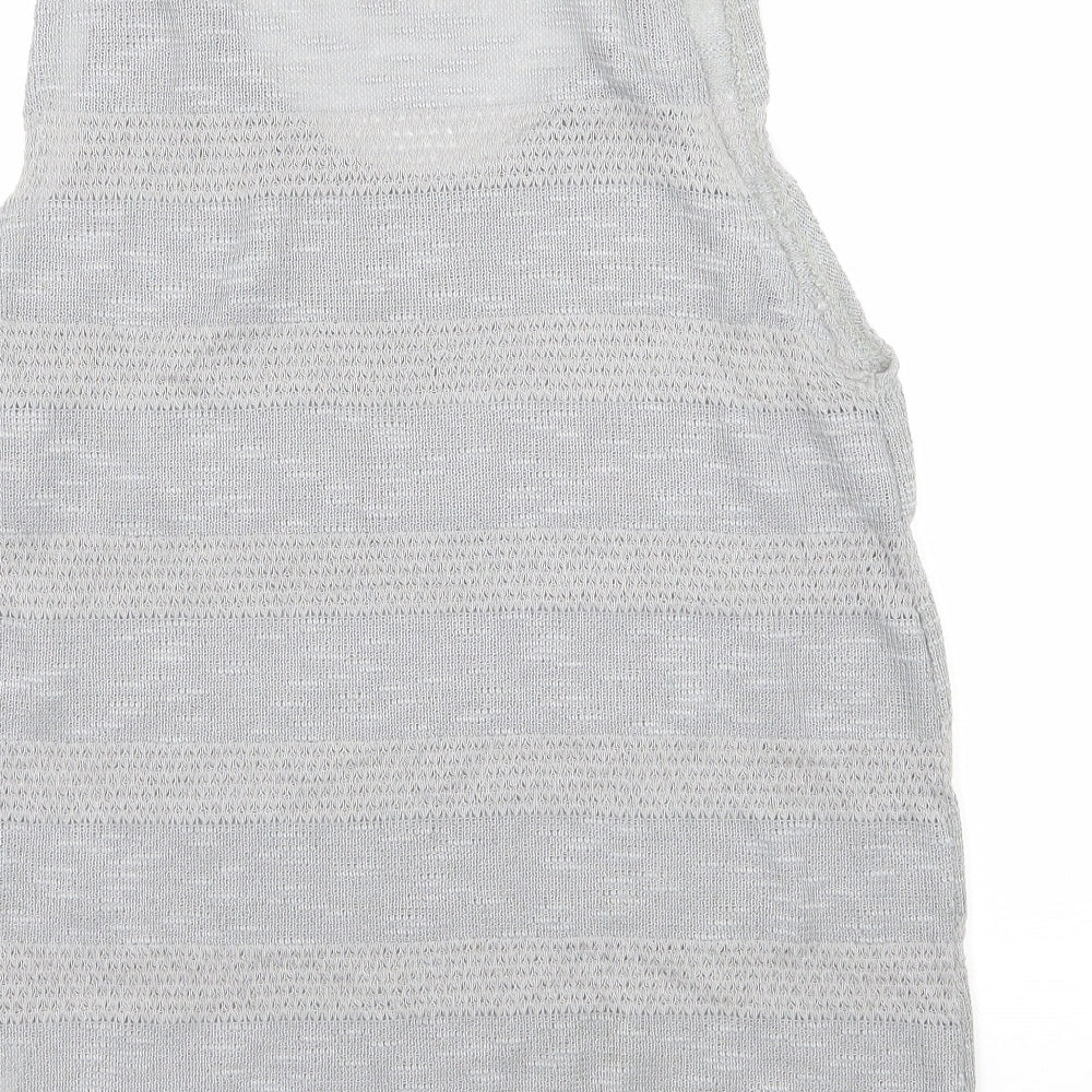 Topshop Womens Green  Knit Basic Tank Size 14