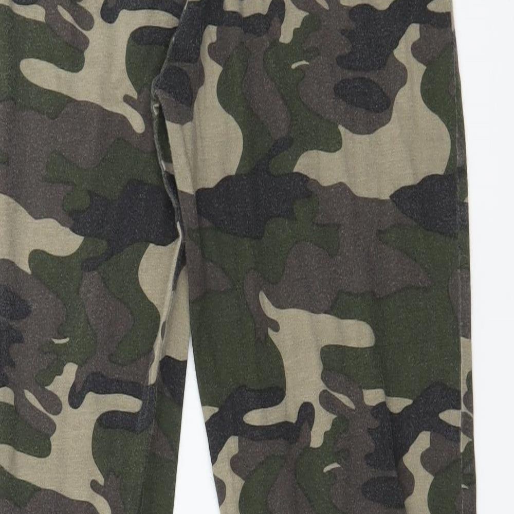 Primark Boys Green Camouflage Jersey  Pyjama Pants Size 13-14 Years