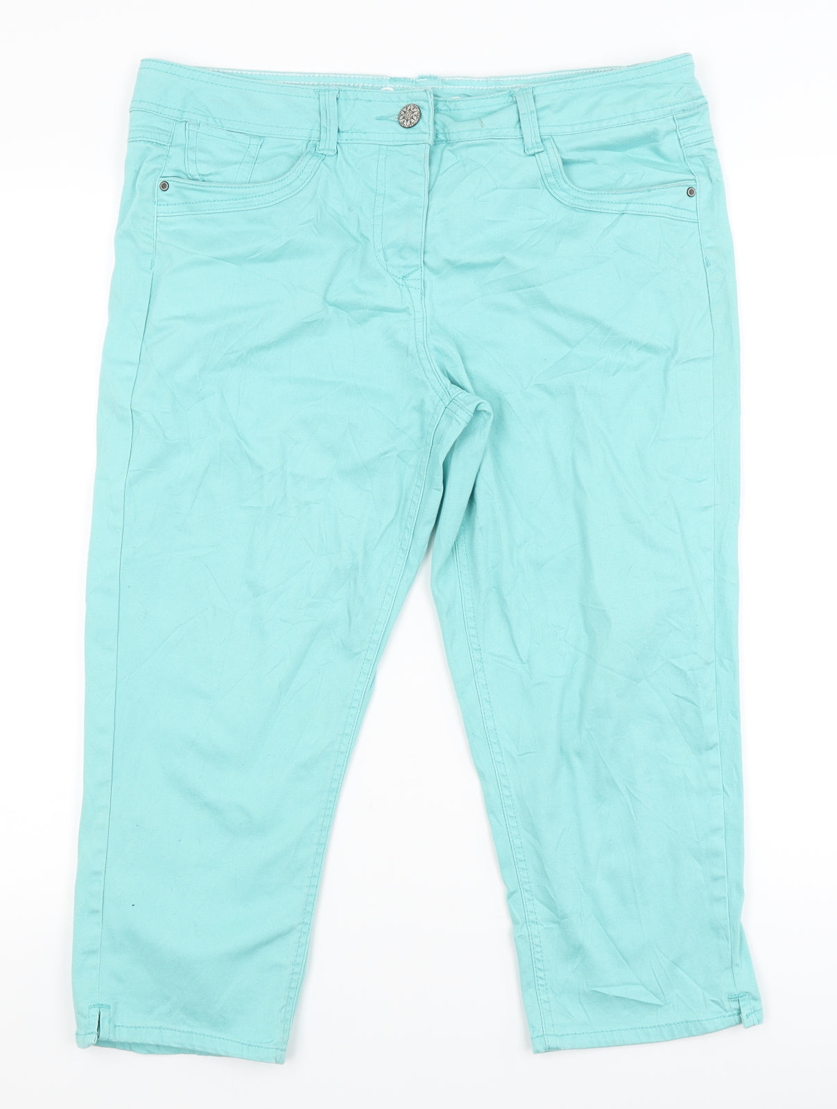 George Womens Blue   Cropped Jeans Size 14 L20 in