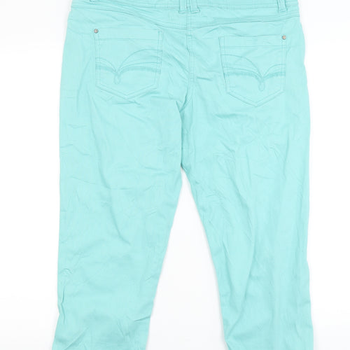 George Womens Blue   Cropped Jeans Size 14 L20 in