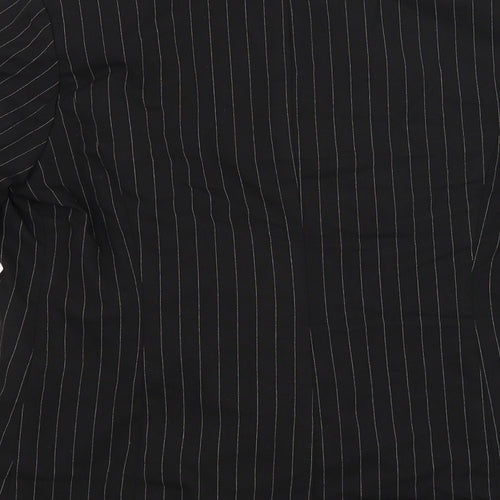 Very Womens Black Striped  Jacket Blazer Size 12