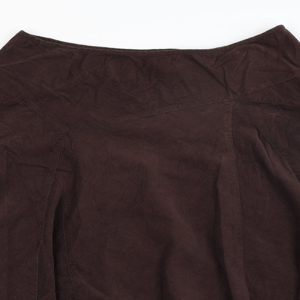 Monsoon Womens Brown   Flare Skirt Size 14