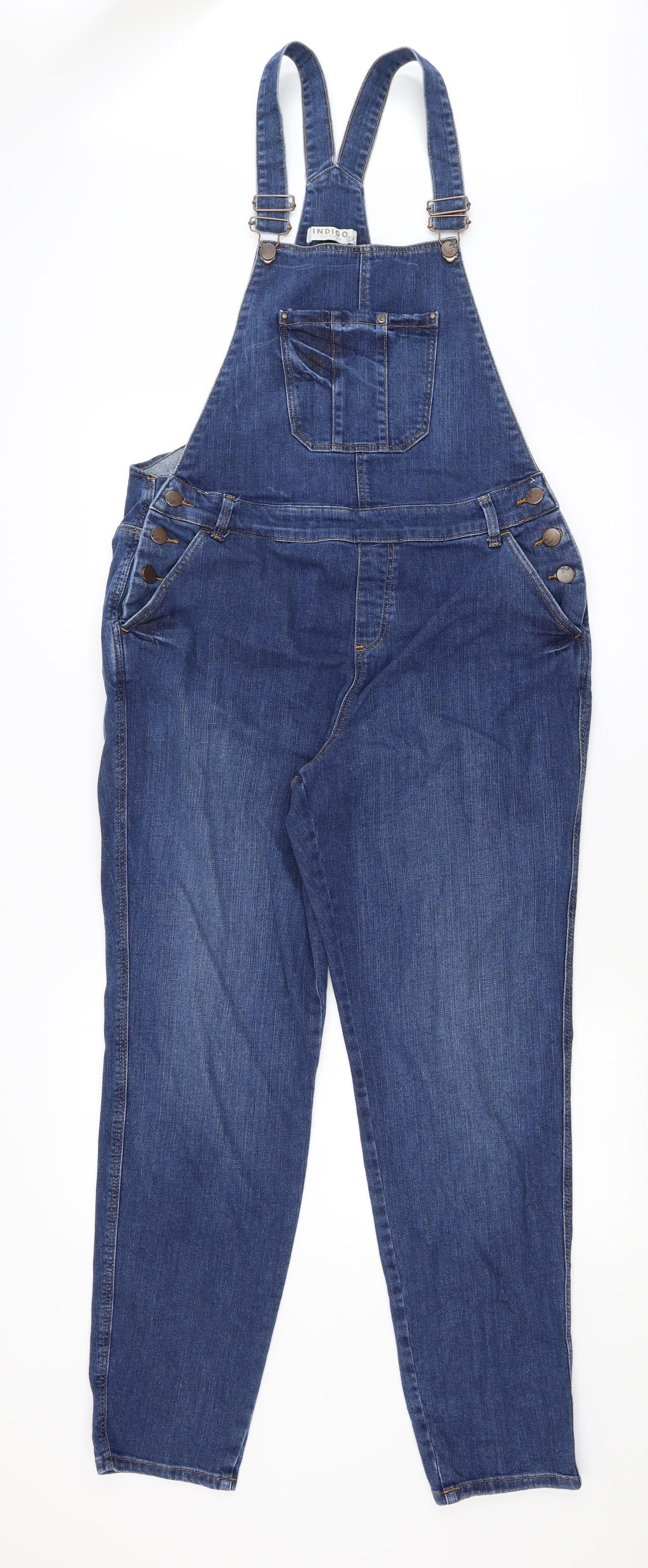 Marks and Spencer Womens Blue   Dungaree One-Piece Size 14 L28 in