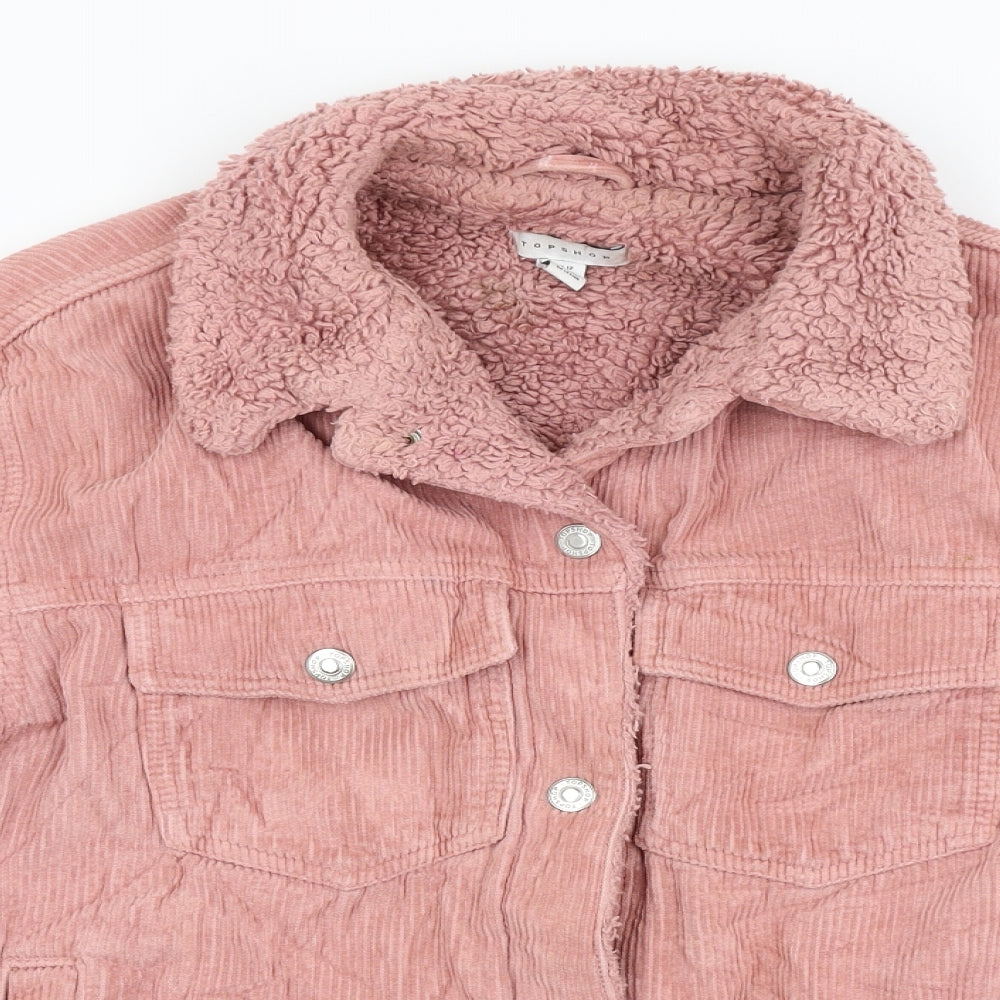 Topshop Womens Pink   Jacket  Size 12