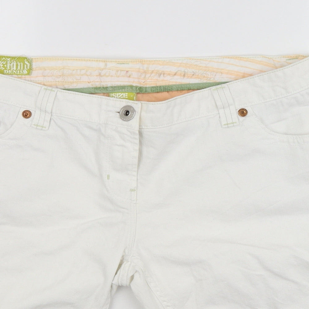 River Island Womens White   Bermuda Shorts Size 16