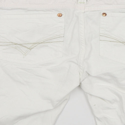 River Island Womens White   Bermuda Shorts Size 16