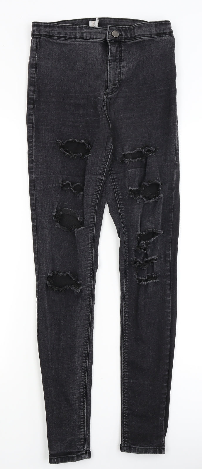 Topshop Womens Black   Skinny Jeans Size 8 L28 in