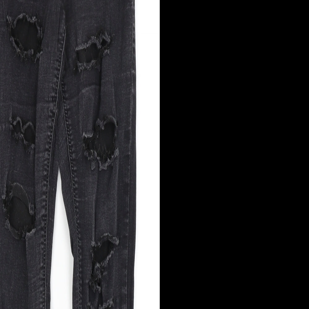 Topshop Womens Black   Skinny Jeans Size 8 L28 in