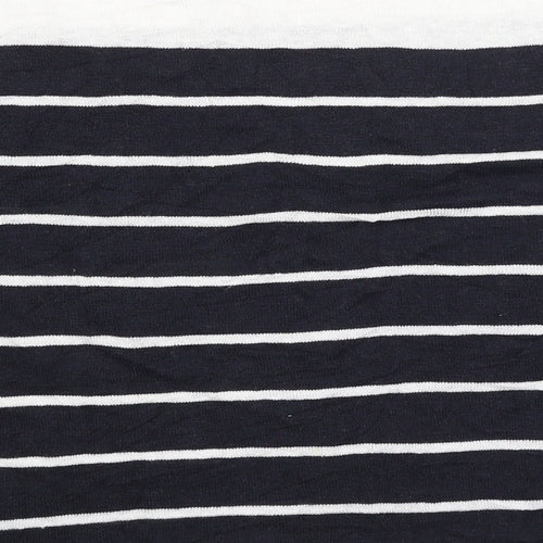 Phase Eight Womens White Striped  Pullover Jumper Size M