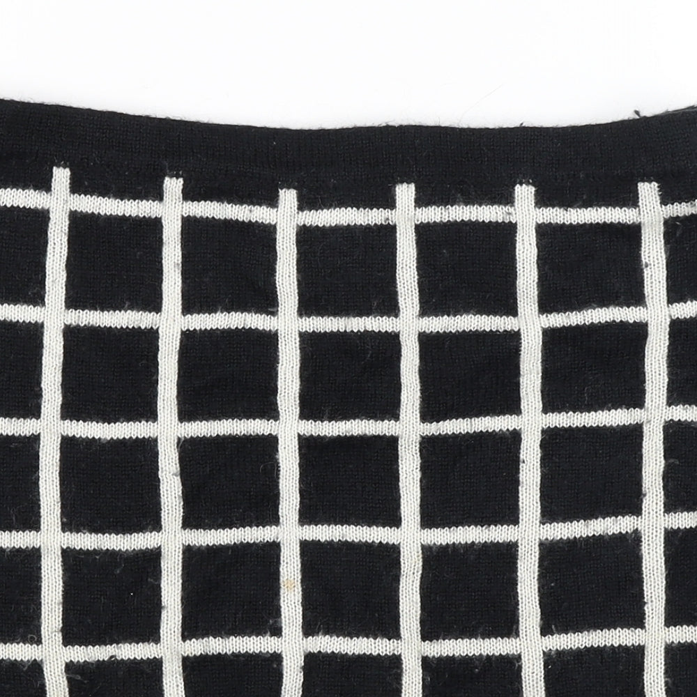 NEXT Womens Black Check  Mini Skirt Size 12