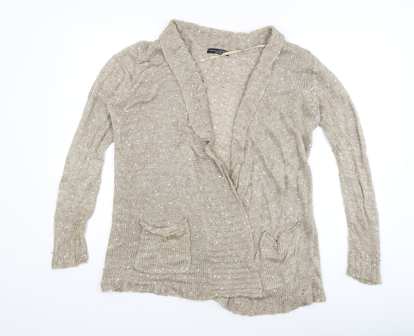Atmosphere Womens Gold   Cardigan Jumper Size 14