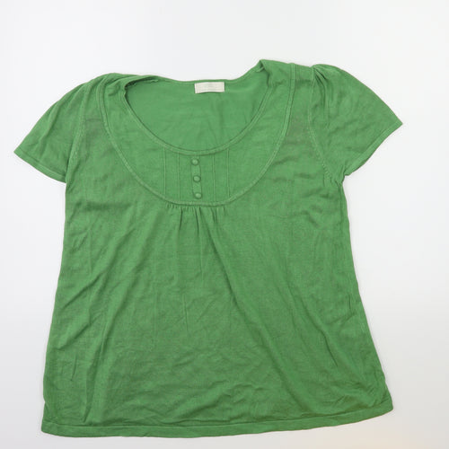 Marks and Spencer Womens Green  Knit Pullover Jumper Size 18