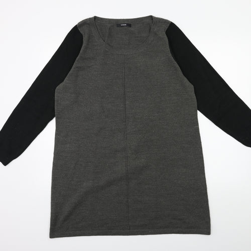 George Womens Grey  Knit Jumper Dress  Size 18