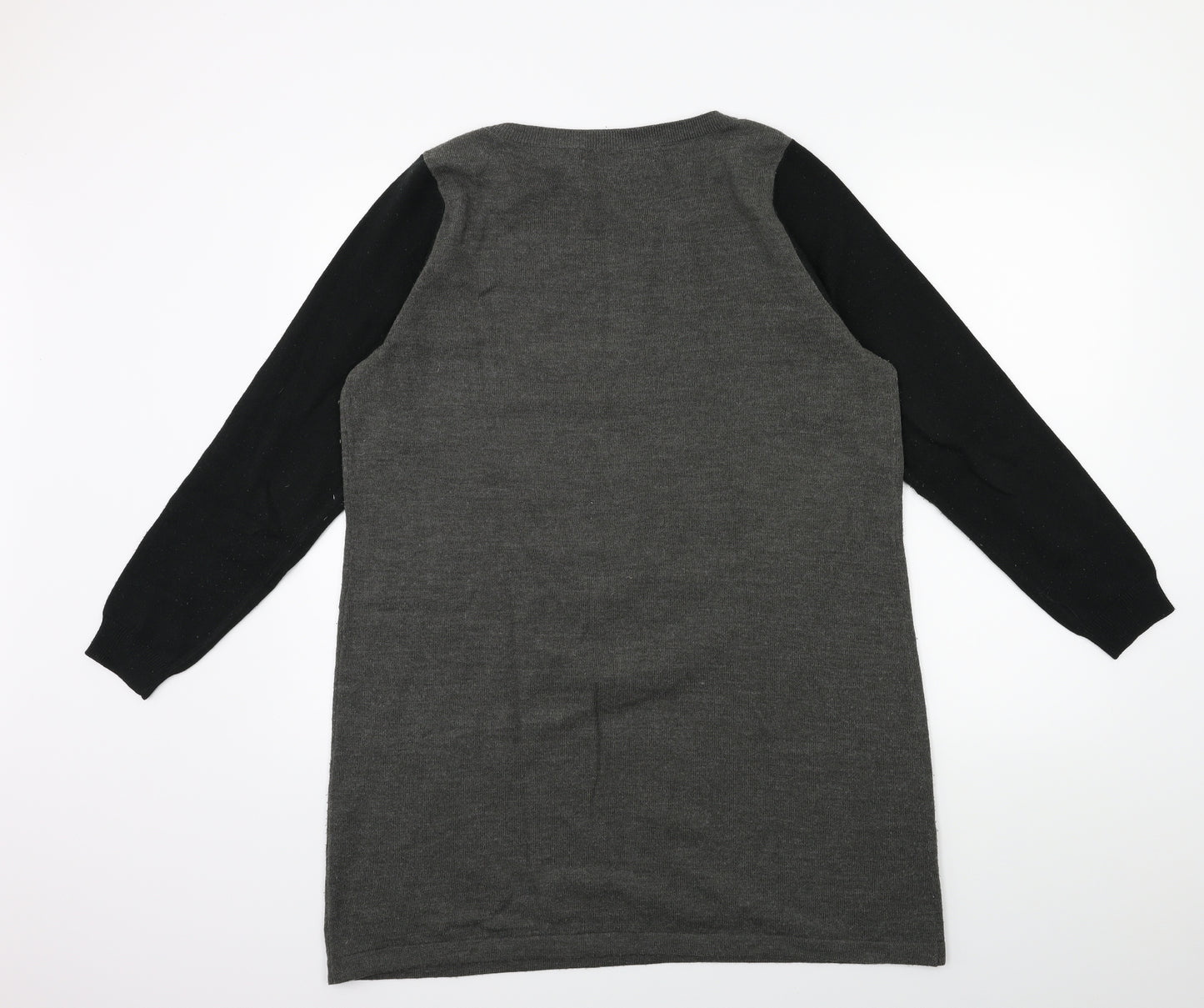 George Womens Grey  Knit Jumper Dress  Size 18