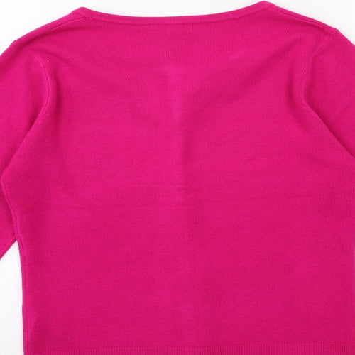 Key West Womens Pink  Knit Cape Jumper Size 16