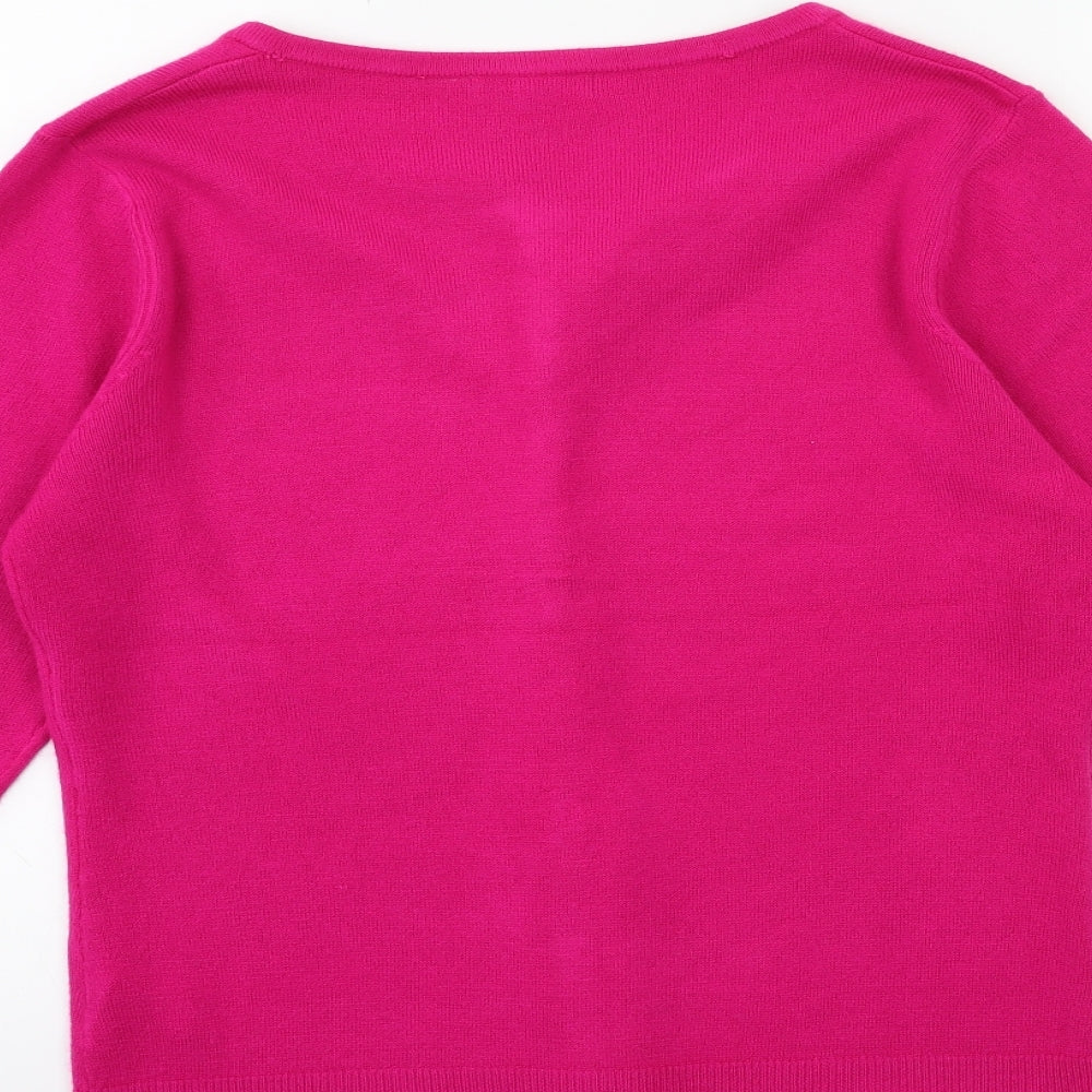 Key West Womens Pink  Knit Cape Jumper Size 16
