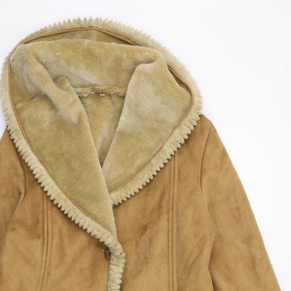 Preworn Womens Brown   Overcoat Coat Size S