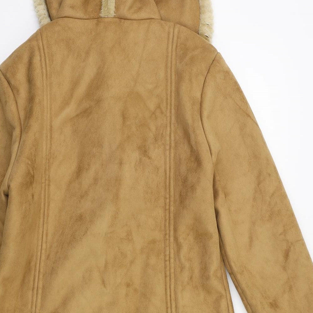Preworn Womens Brown   Overcoat Coat Size S