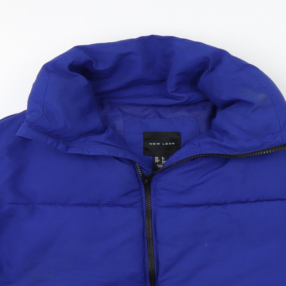 New Look Womens Blue   Puffer Jacket Coat Size 8