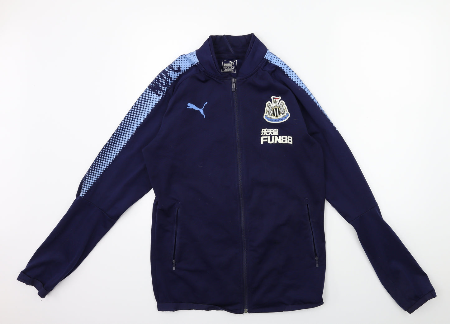 PUMA Mens Blue   Full Zip Sweatshirt Size M