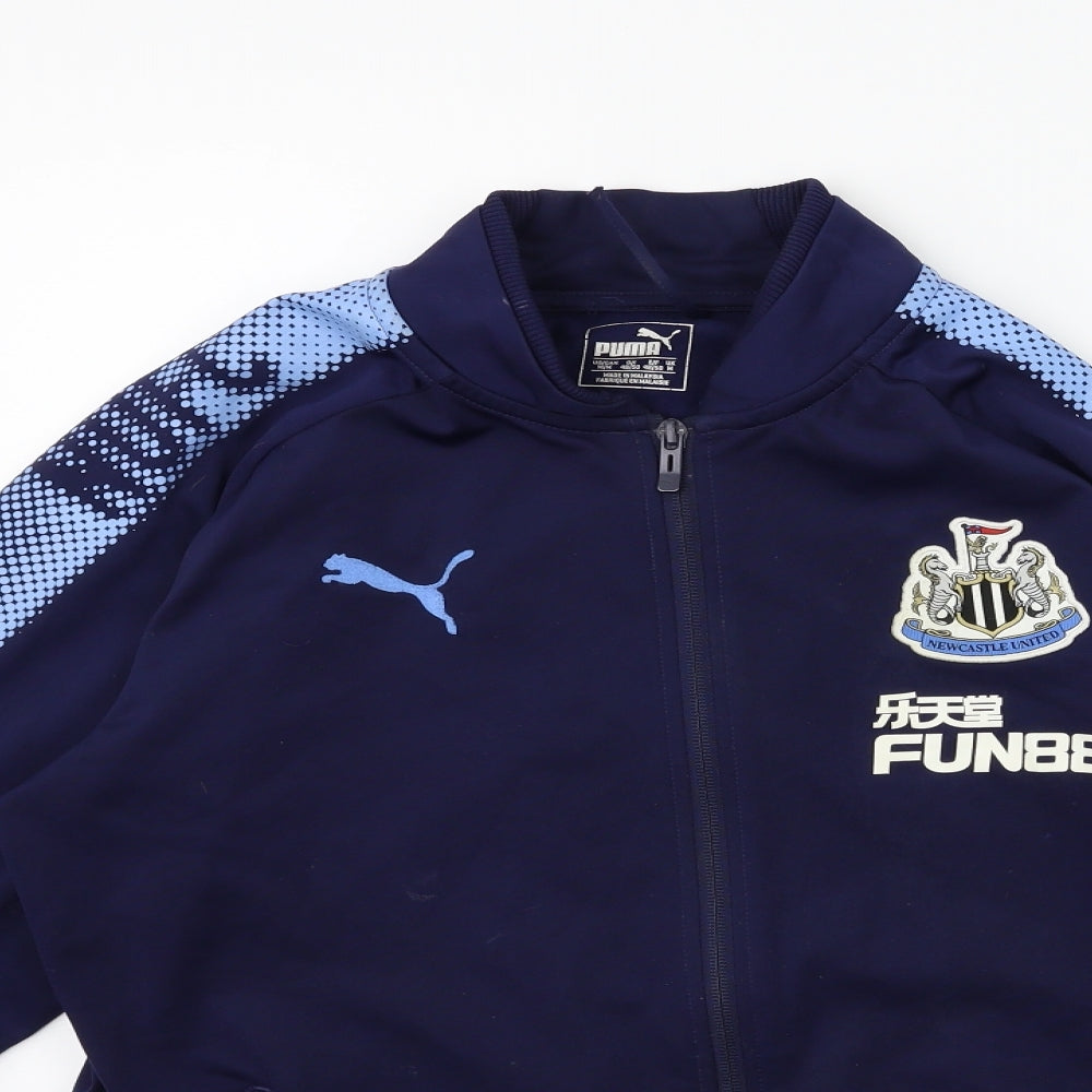 PUMA Mens Blue   Full Zip Sweatshirt Size M