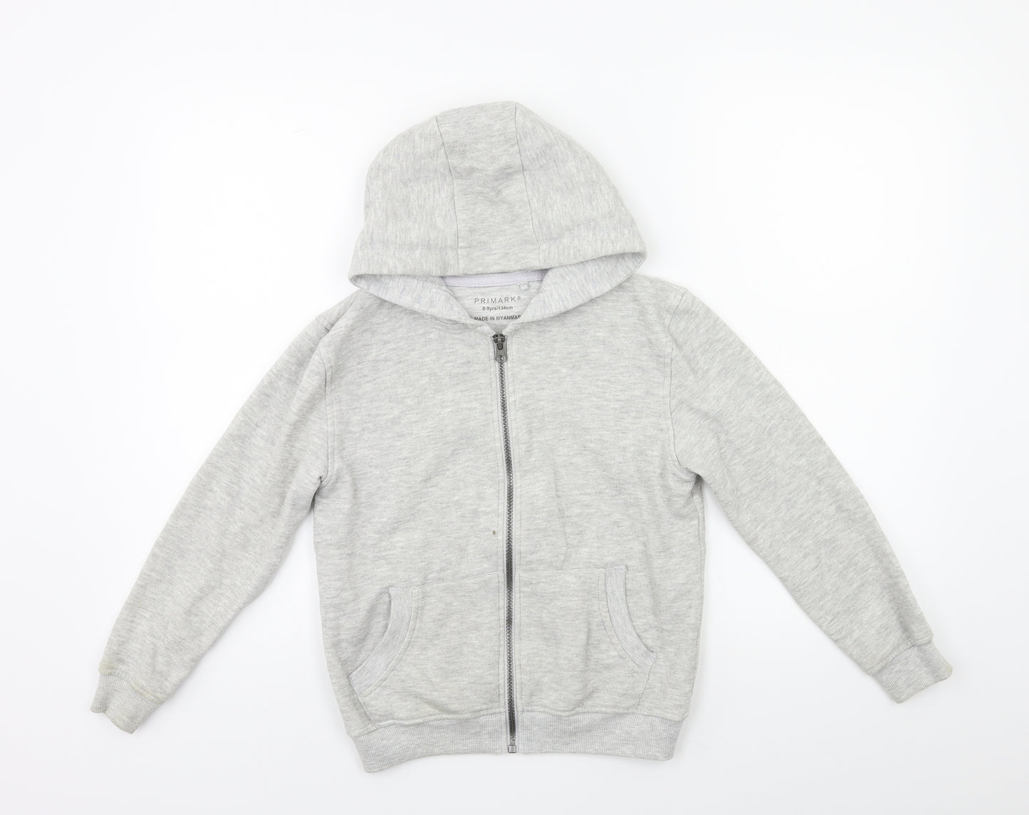 Primark Boys Grey   Full Zip Hoodie Size 8-9 Years