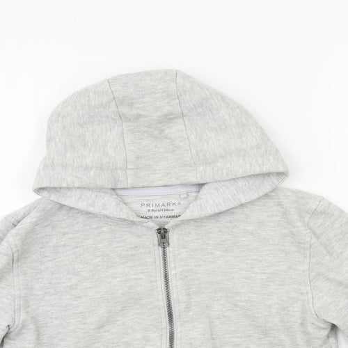 Primark Boys Grey   Full Zip Hoodie Size 8-9 Years