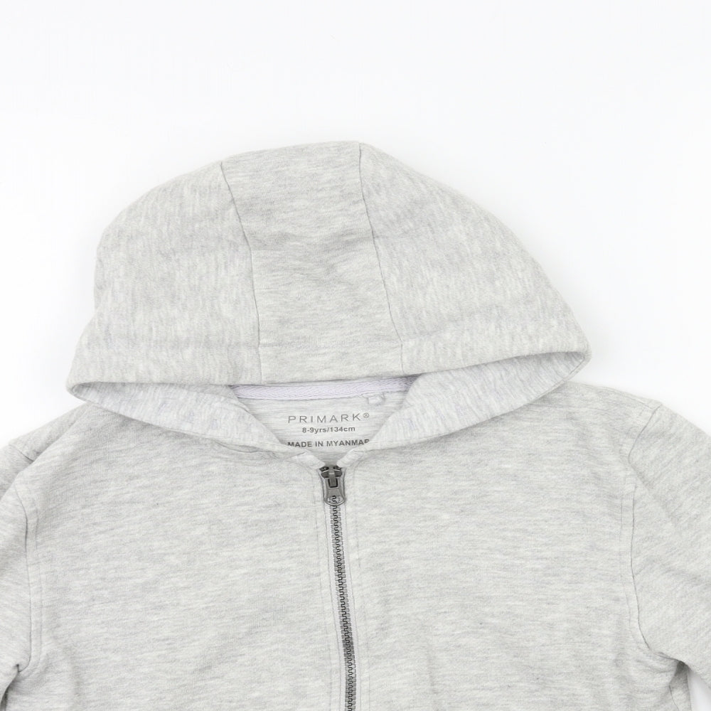 Primark Boys Grey   Full Zip Hoodie Size 8-9 Years