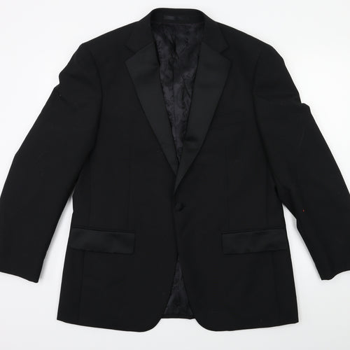 Brook Taverner Mens Black   Jacket Suit Jacket Size 40