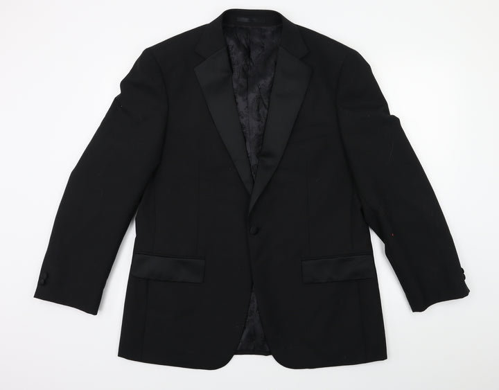 Brook Taverner Mens Black   Jacket Suit Jacket Size 40