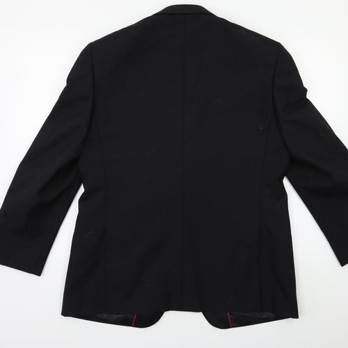 Brook Taverner Mens Black   Jacket Suit Jacket Size 40