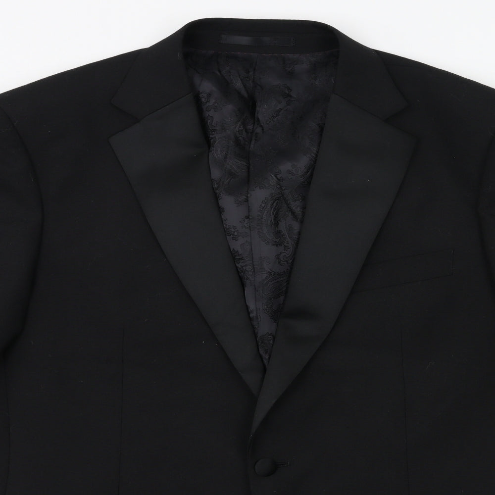 Brook Taverner Mens Black   Jacket Suit Jacket Size 40