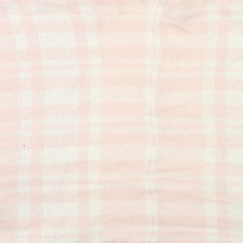 George Womens Pink Check  Cape Jumper One Size