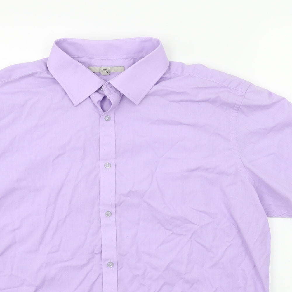 NEXT Mens Purple    Dress Shirt Size 16.5