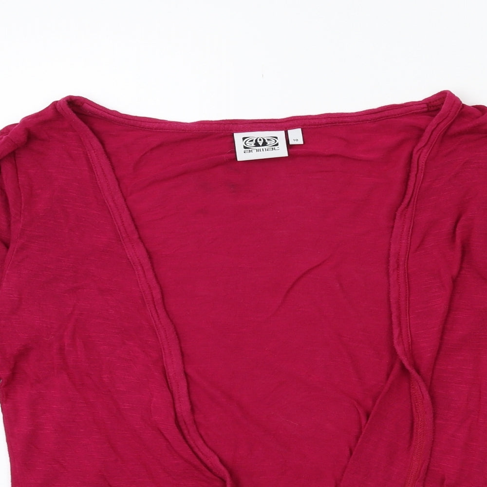 Animal Womens Pink   Cardigan Jumper Size 10