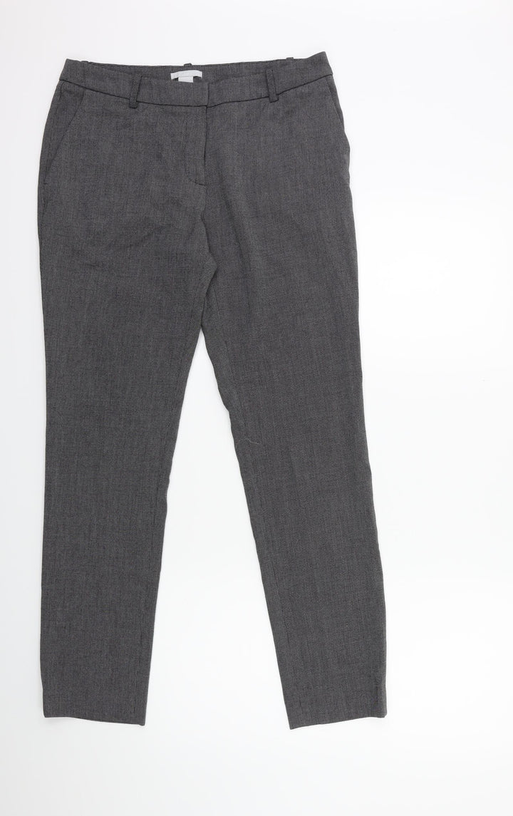 H&M Womens Black   Trousers  Size 10 L28 in