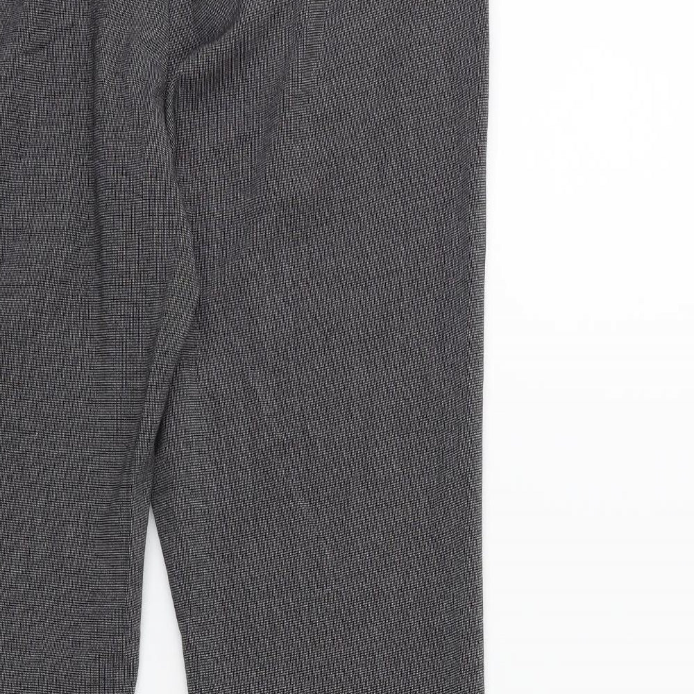 H&M Womens Black   Trousers  Size 10 L28 in