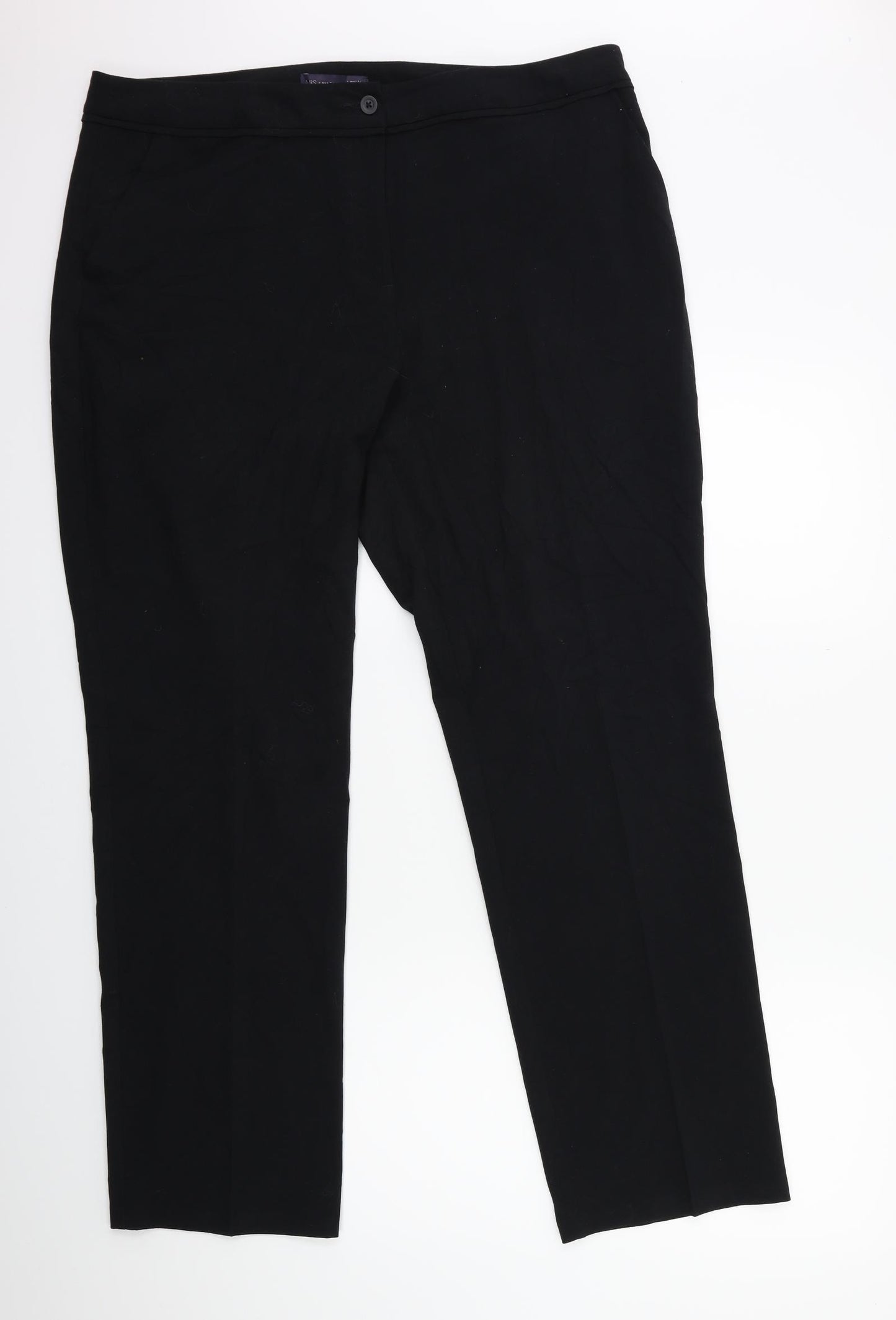 Marks and Spencer Womens Black   Trousers  Size 18 L30 in