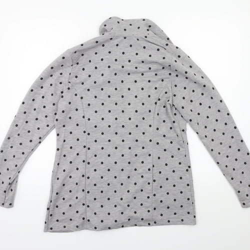 TG Womens Grey Polka Dot  Jacket Blazer Size 14