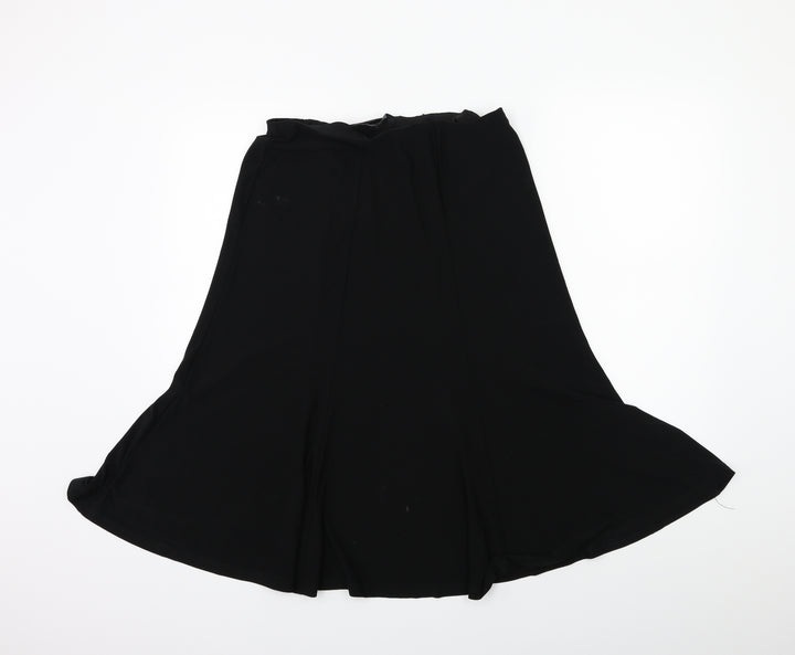 Bonmarché Womens Black Flare Skirt Size 10