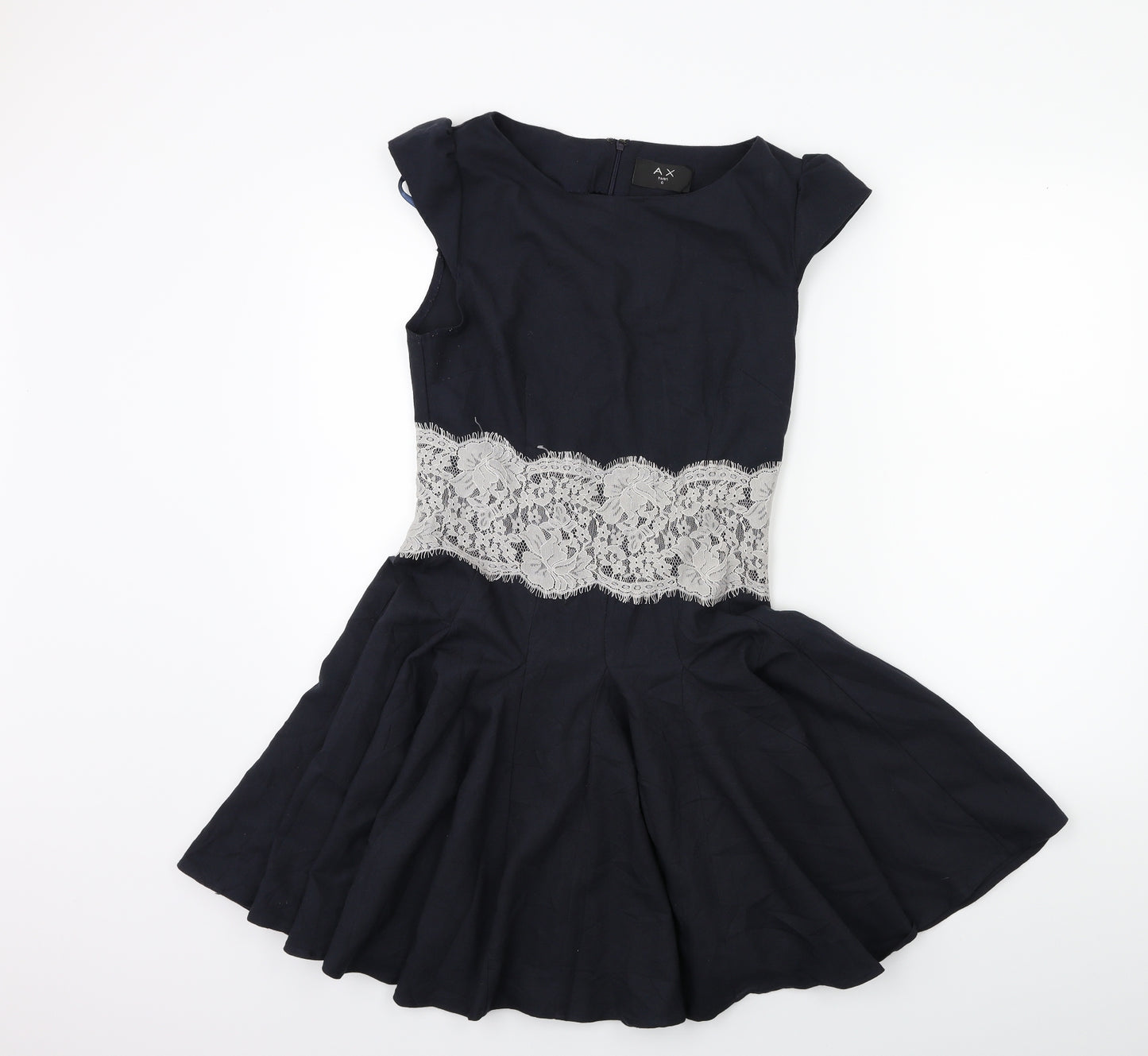 AX Paris Womens Blue   Fit & Flare  Size 8