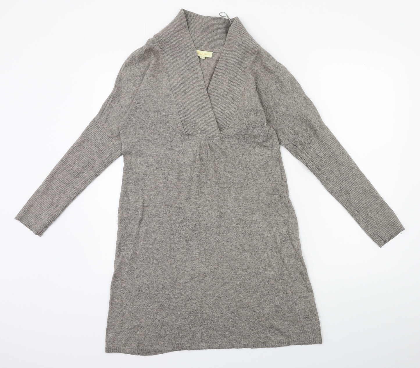 Monsoon Womens Grey  Knit Jumper Dress  Size M