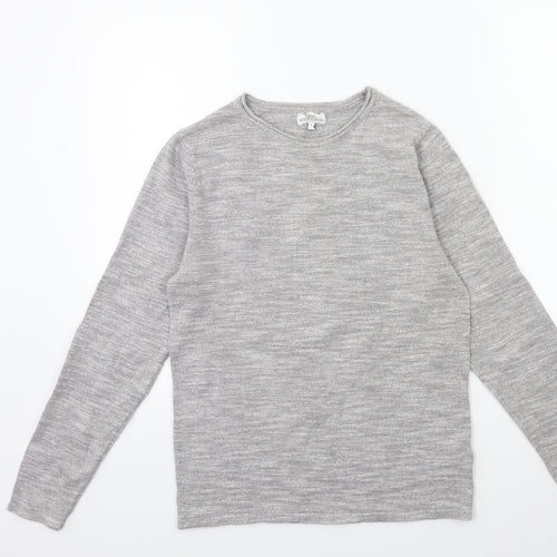 NEXT Mens Grey  Knit Pullover Jumper Size S