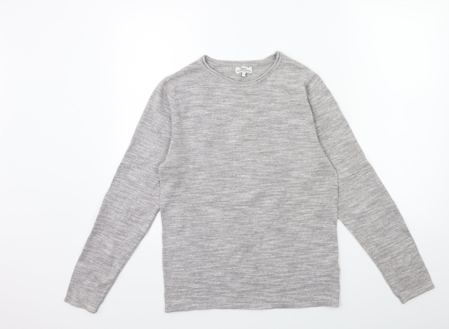 NEXT Mens Grey  Knit Pullover Jumper Size S