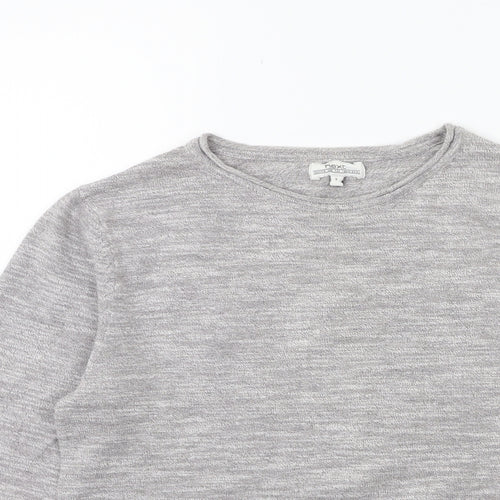 NEXT Mens Grey  Knit Pullover Jumper Size S