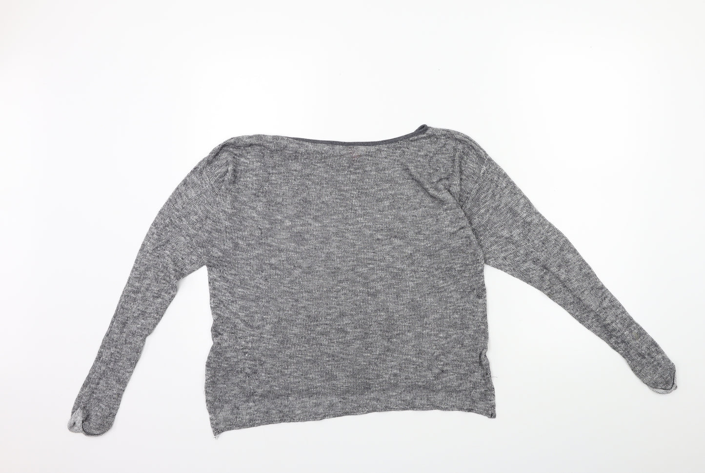 H&M Womens Grey  Knit Pullover Jumper Size 10