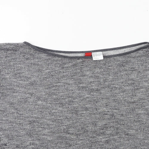 H&M Womens Grey  Knit Pullover Jumper Size 10