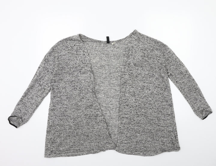 H&M Womens Grey  Knit Cape Jumper Size M