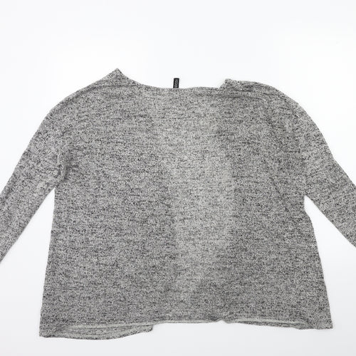 H&M Womens Grey  Knit Cape Jumper Size M